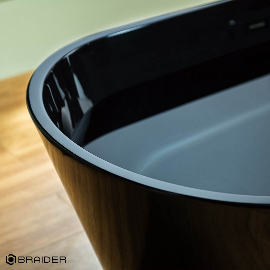 Braider wanna wolnostojąca akrylowa Altaria czarna Braider wanna wolnostojąca akrylowa Altaria czarna