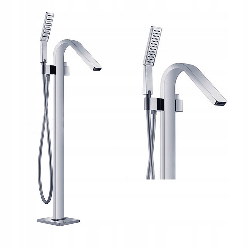 BRAIDER-BATERIA-WANNOWA-WOLNOSTOJACA-LACERTA-chrom-sluchawka-prysznicowa BRAIDER bateria wannowa wolnostojąca