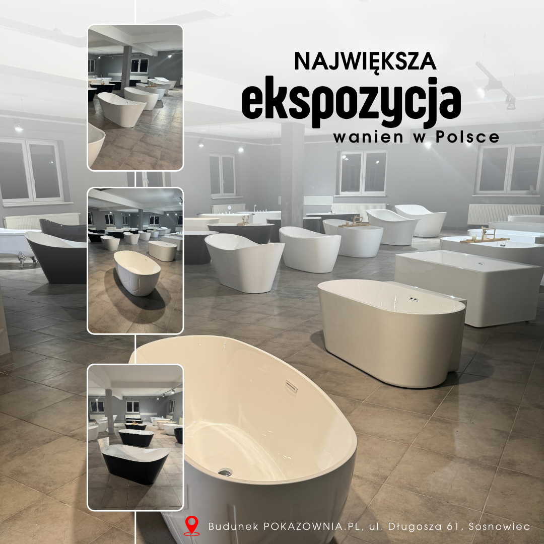 ekspozycja wanien w Sosnowcu (3) wanna wolnostojąca ekspozycja